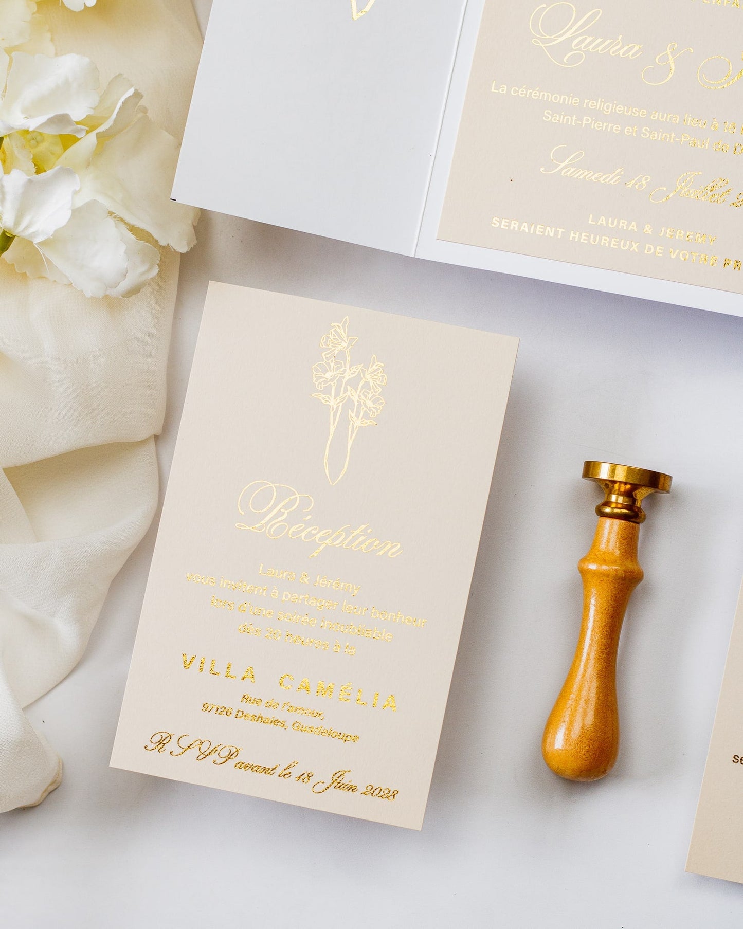 Kali - Echantillon - Faire - part - Luxe Carterie Studio