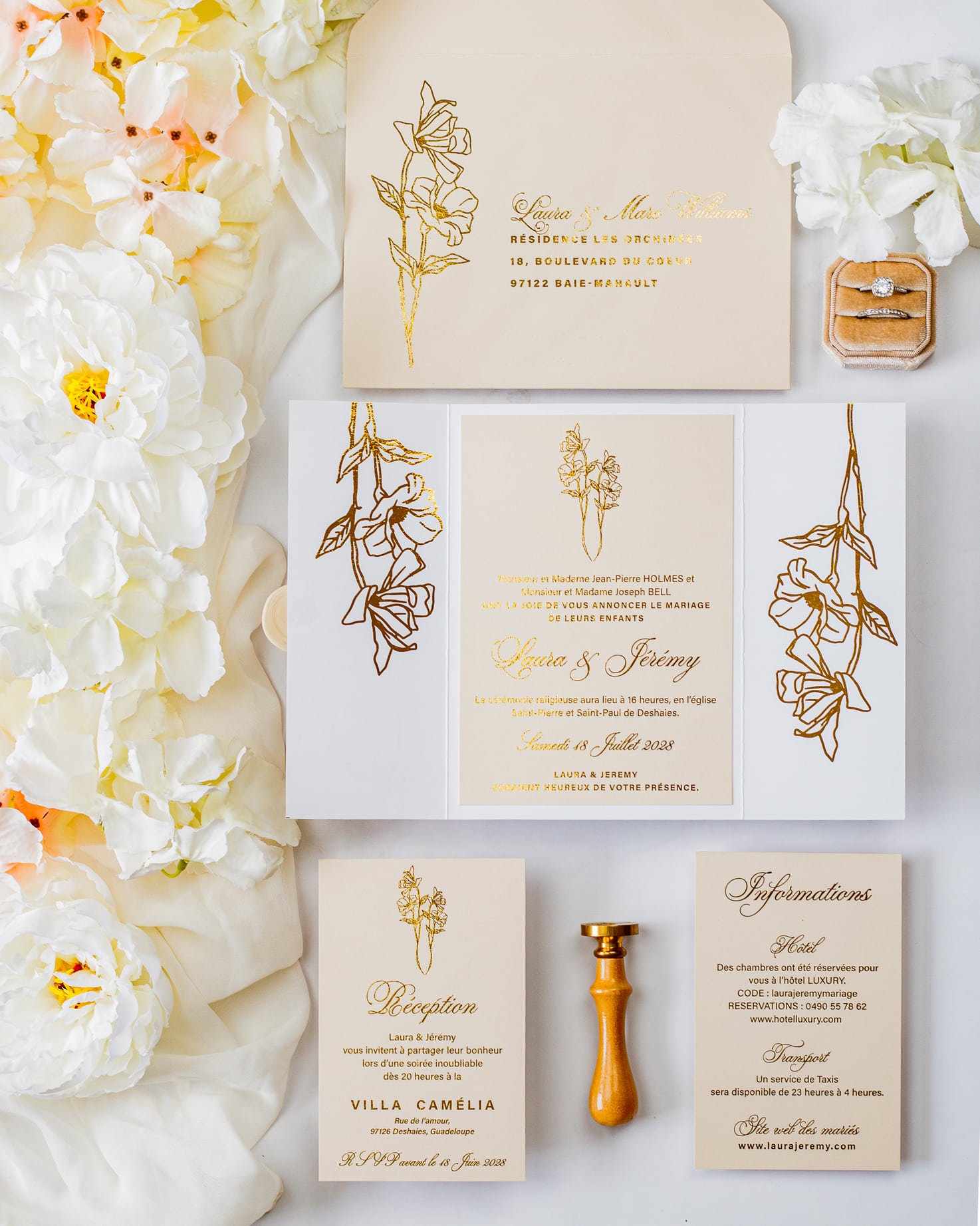 Kali - Echantillon - Faire - part - Luxe Carterie Studio