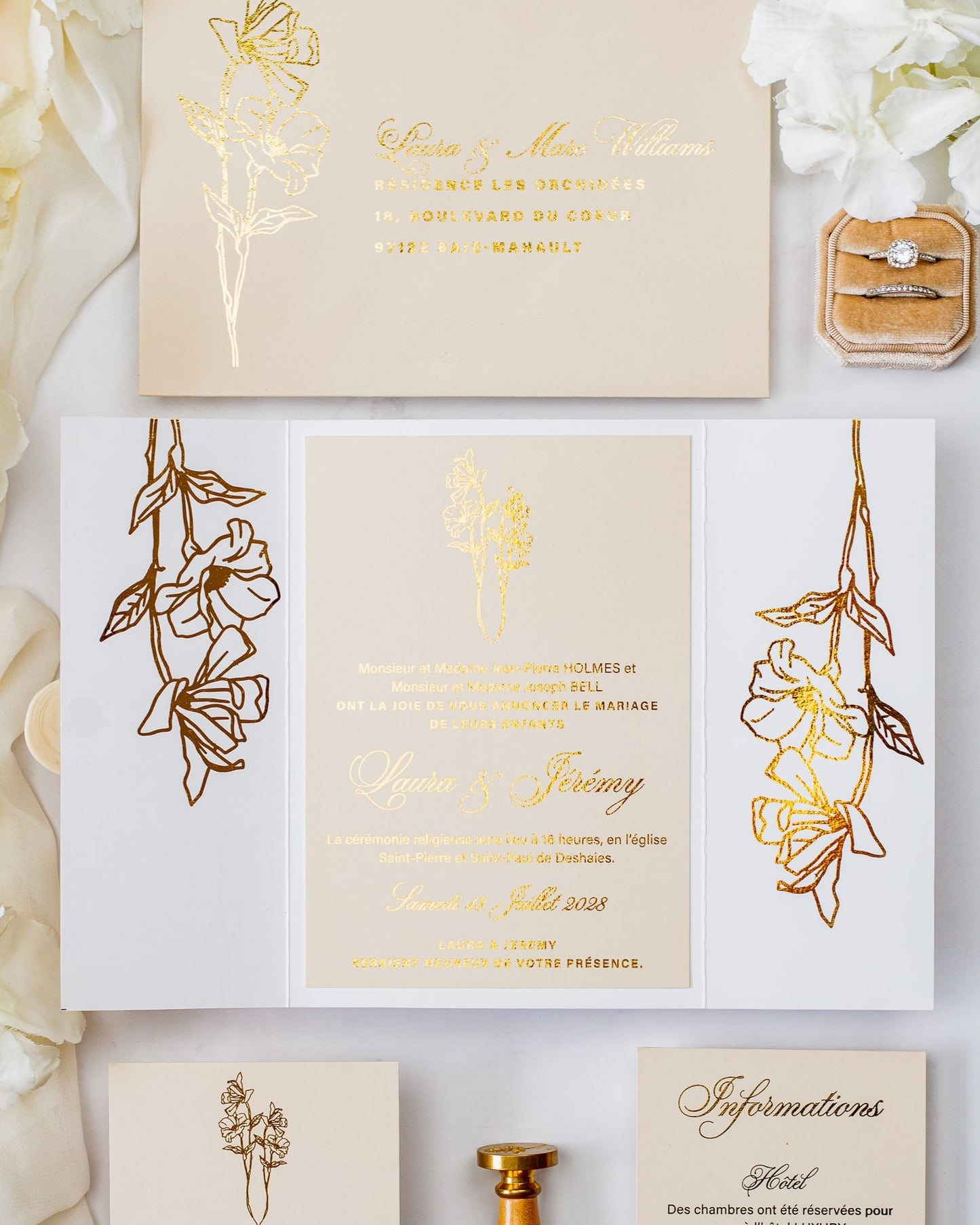 Kali - Echantillon - Faire - part - Luxe Carterie Studio