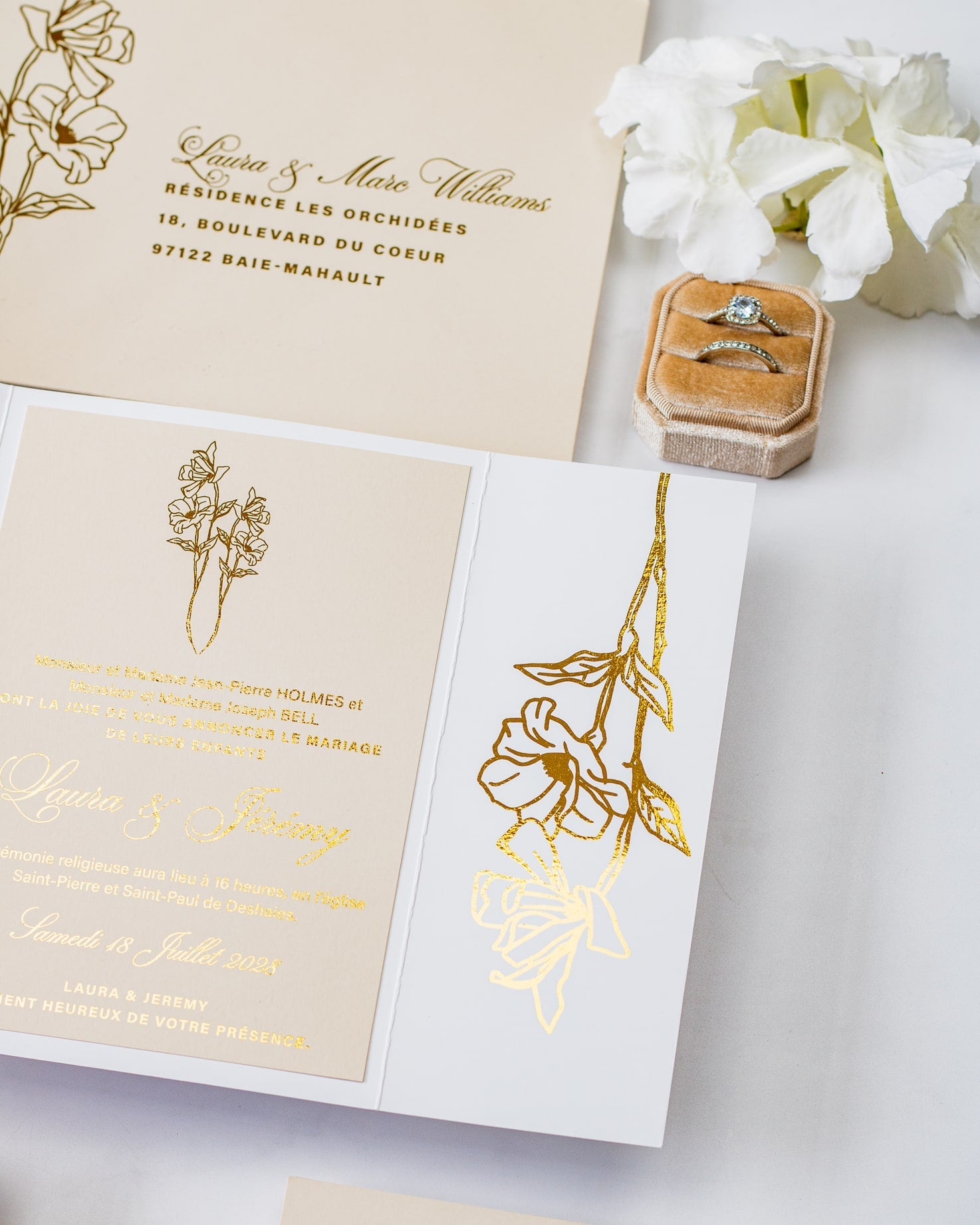 Kali - Echantillon - Faire - part - Luxe Carterie Studio