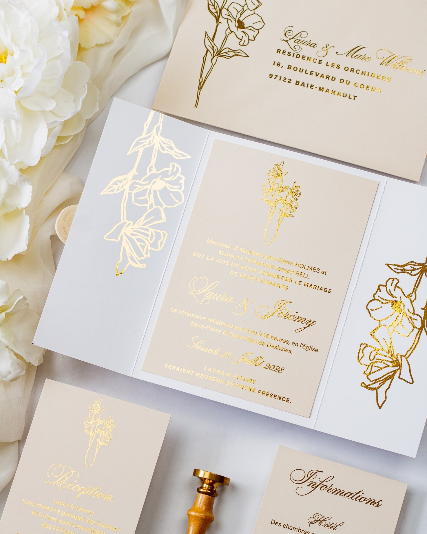 Kali - Echantillon - Faire - part - Luxe Carterie Studio