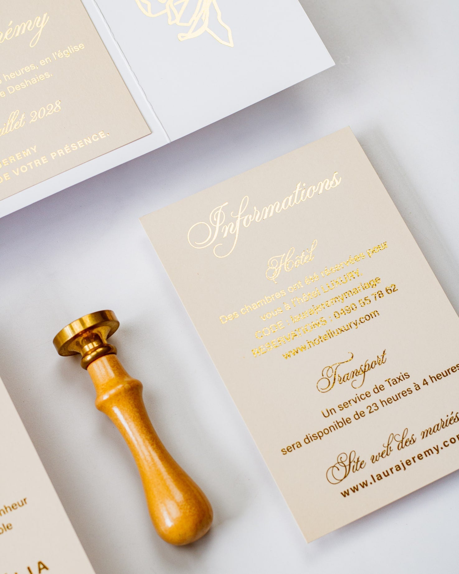 Kali - Echantillon - Faire - part - Luxe Carterie Studio