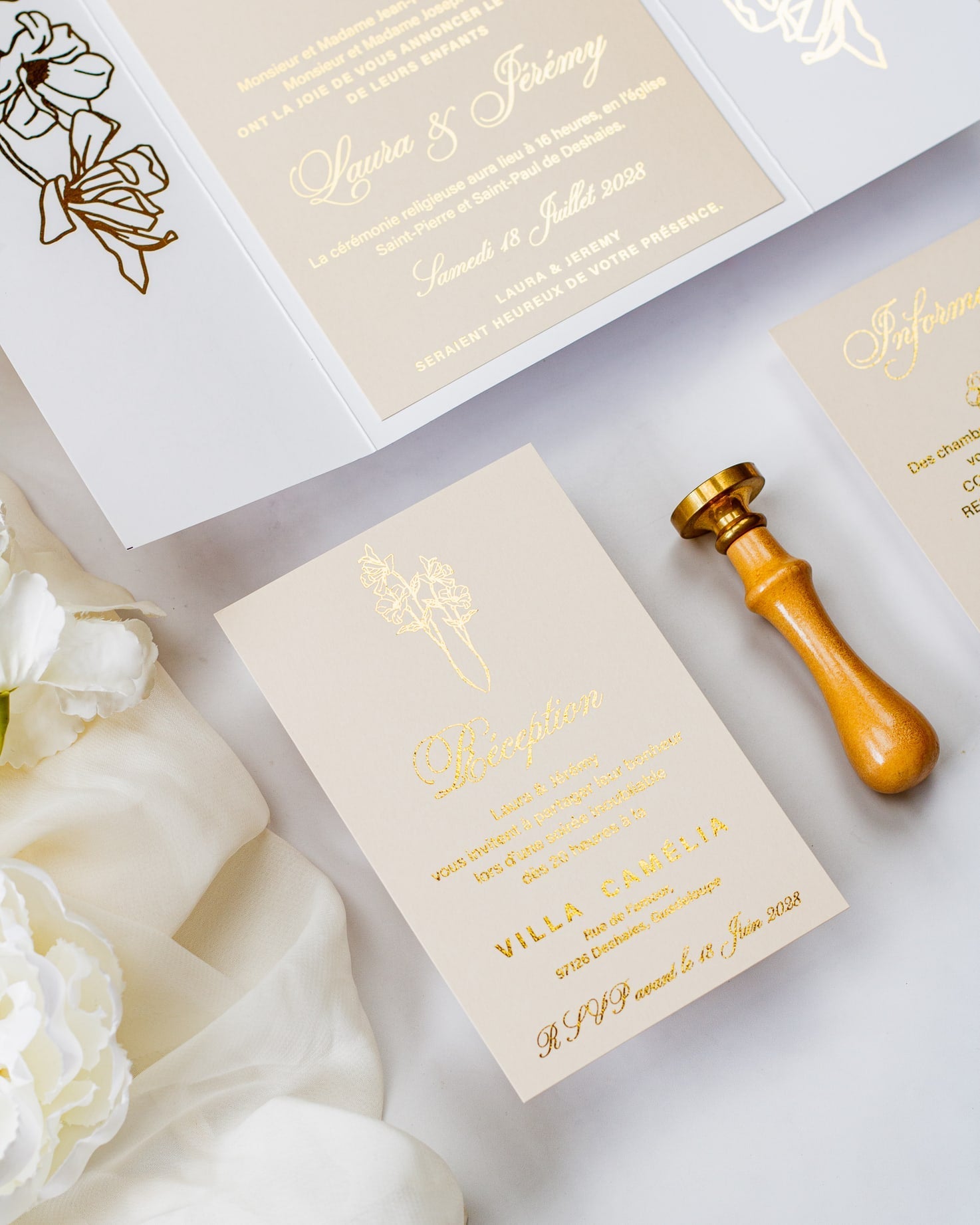 Kali - Echantillon - Faire - part - Luxe Carterie Studio