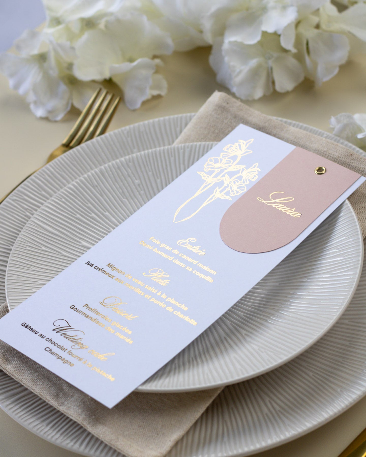 Kali - menu & marque - place - Menu - Luxe Carterie Studio