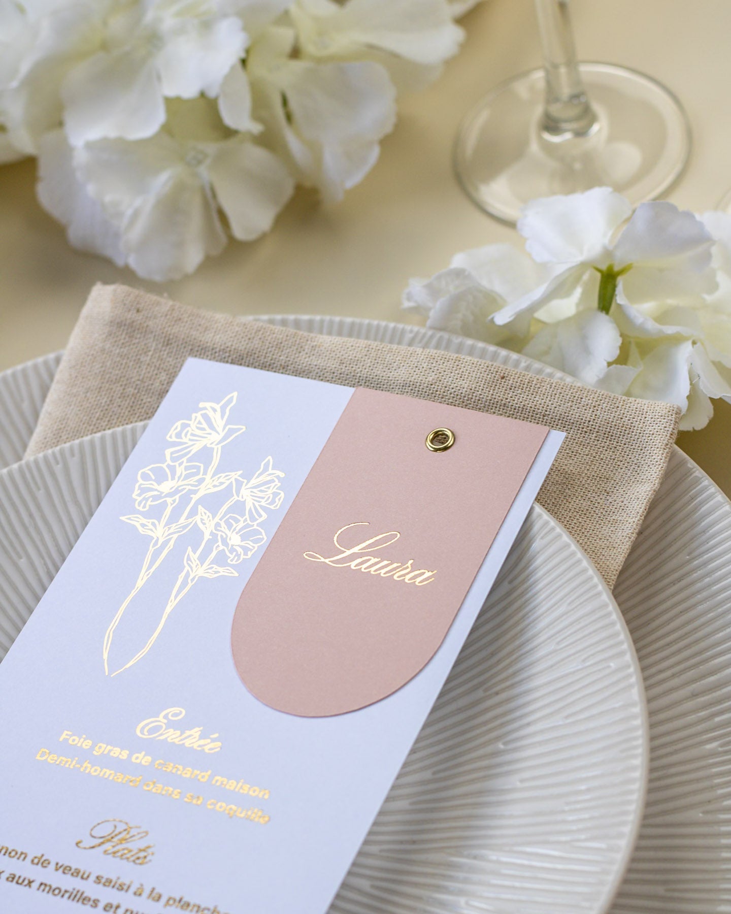 Kali - menu & marque - place - Menu - Luxe Carterie Studio