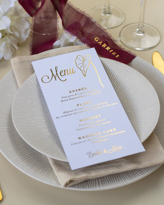 Kaya - Menu - Menu - Luxe Carterie Studio