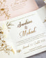 "Kénia" - Faire-part de mariage chic, élégant et romantique avec dorure or - Wedding stationery - Création Luxe Carterie Studio