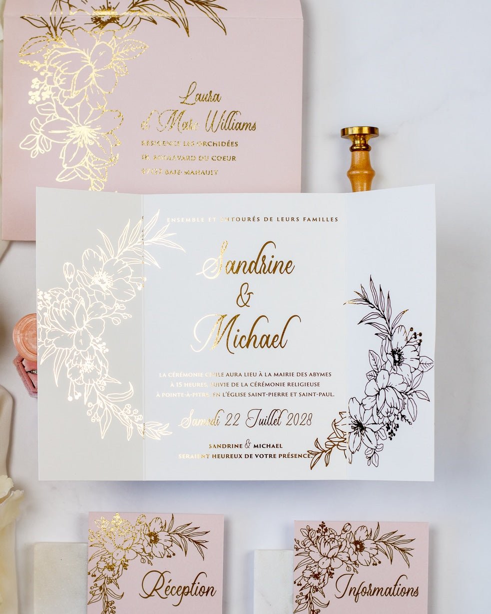 Kénia - Echantillon - Faire - part - Luxe Carterie Studio