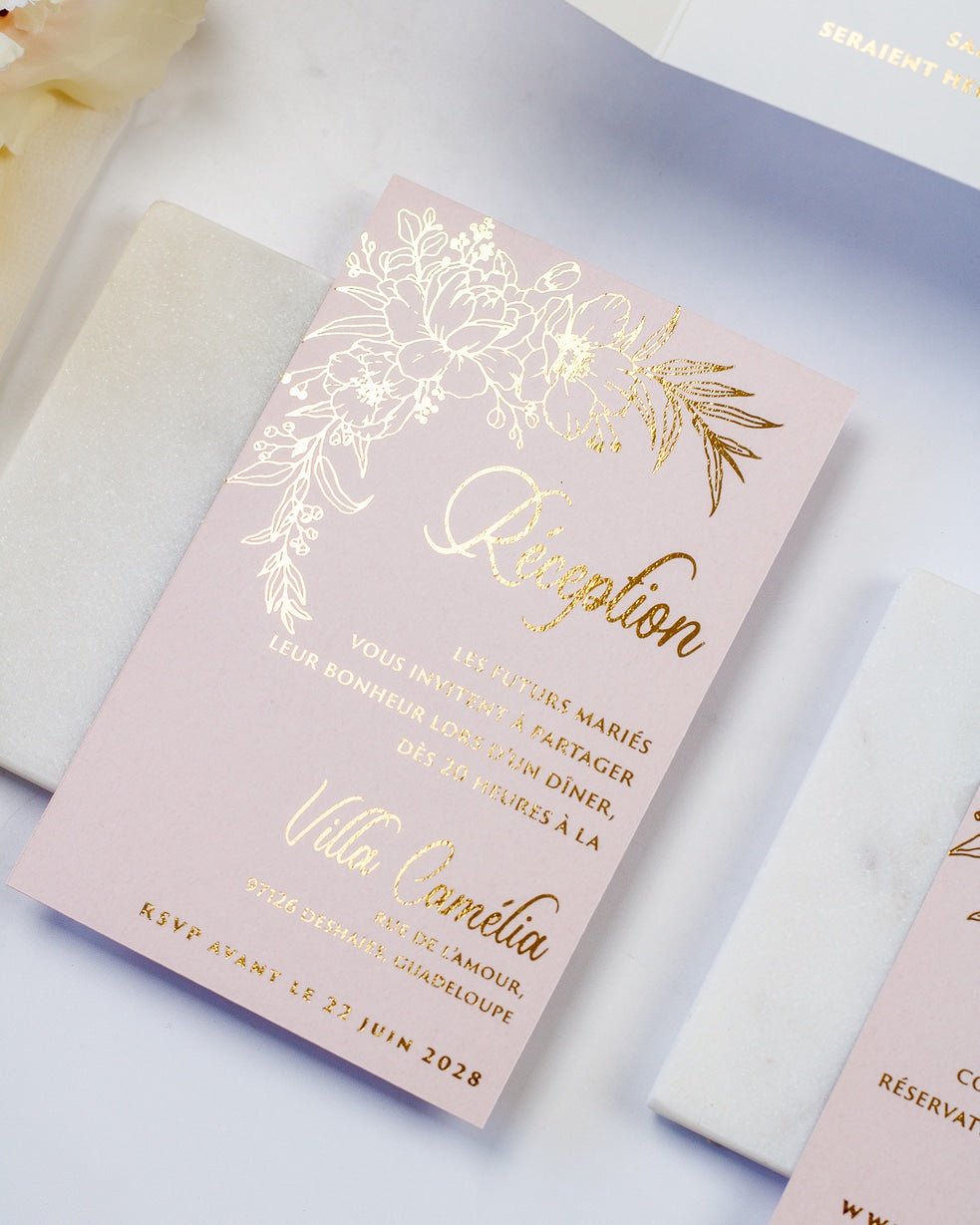 Kénia - Echantillon - Faire - part - Luxe Carterie Studio