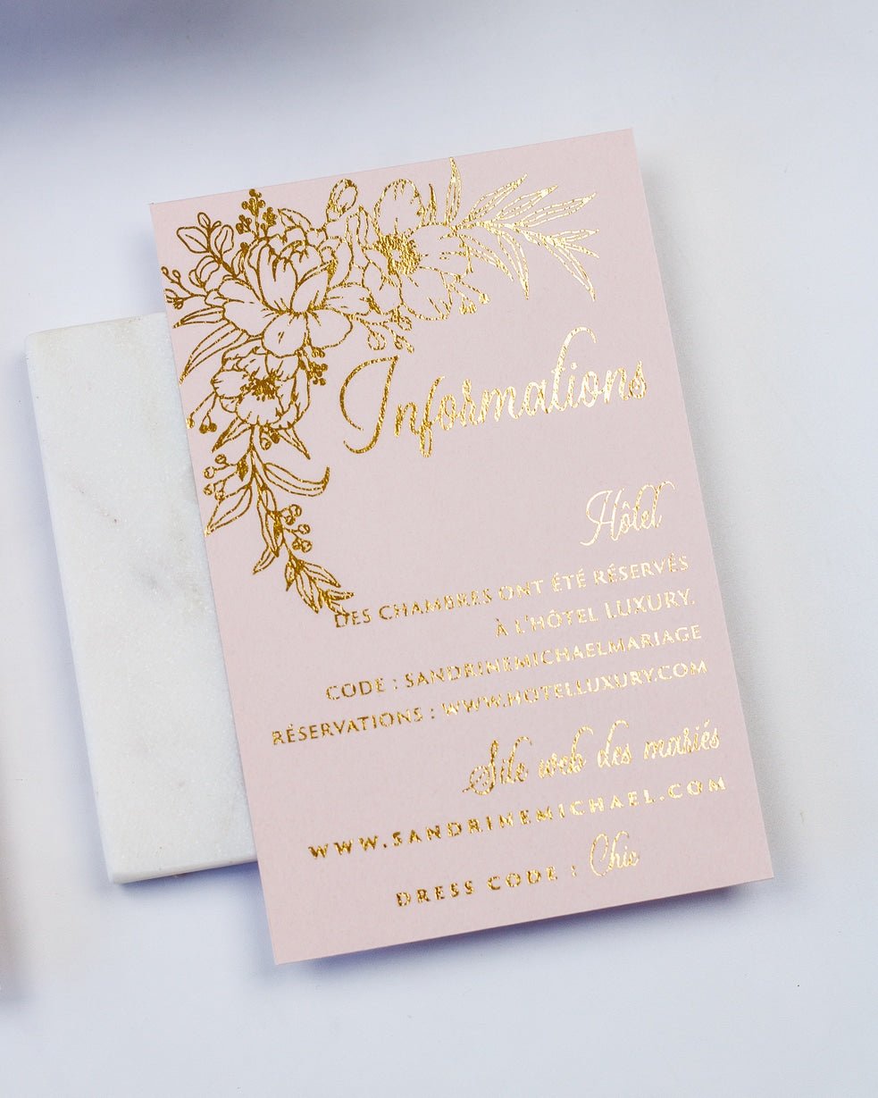Kénia - Echantillon - Faire - part - Luxe Carterie Studio