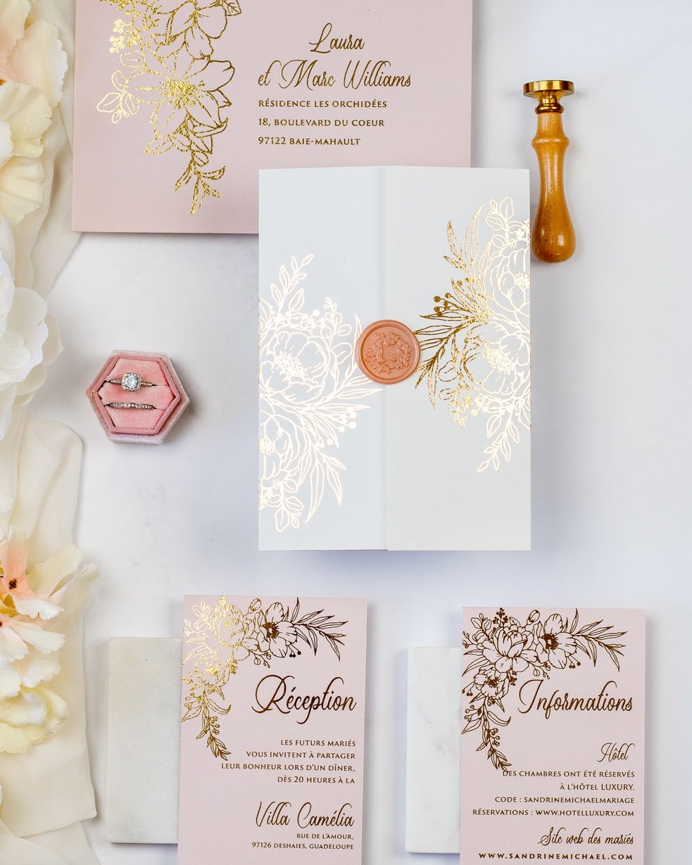 Kénia - Echantillon - Faire - part - Luxe Carterie Studio