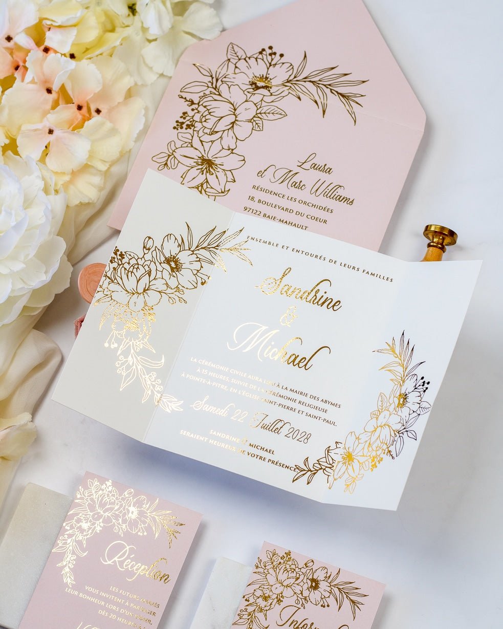 Kénia - Echantillon - Faire - part - Luxe Carterie Studio