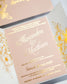"Kira" - Faire-part de mariage chic, élégant et romantique avec dorure or - Wedding stationery - Création Luxe Carterie Studio