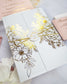 "Kira" - Faire-part de mariage chic, élégant et romantique avec dorure or - Wedding stationery - Création Luxe Carterie Studio