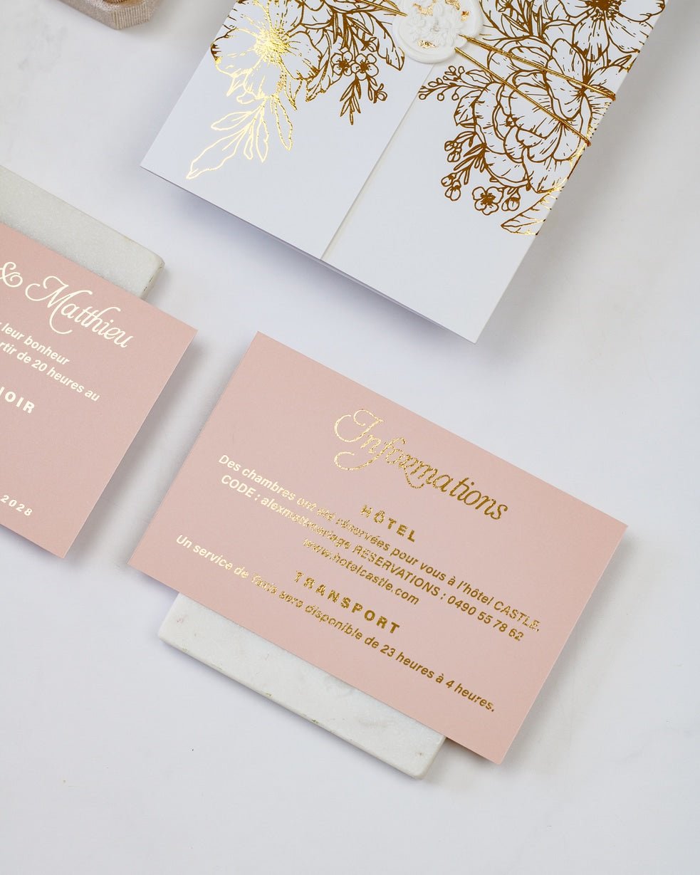 Kira - Echantillon - Faire - part - Luxe Carterie Studio