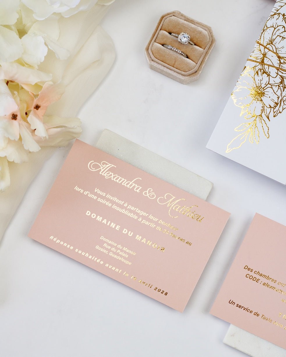 Kira - Echantillon - Faire - part - Luxe Carterie Studio