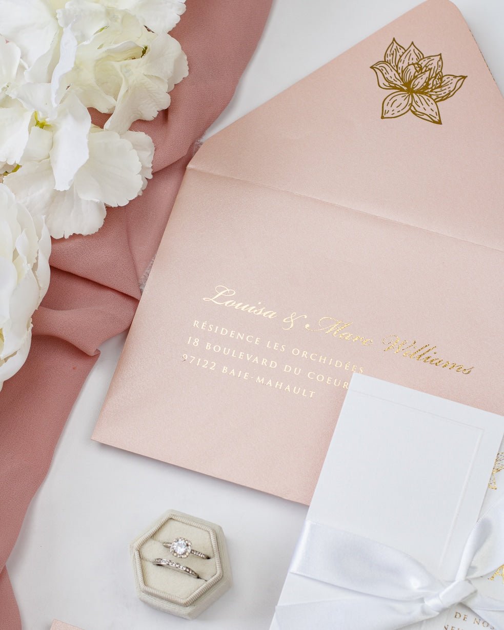 Kunzite - Faire - part - Faire - part seul - Sans enveloppe - Luxe Carterie Studio