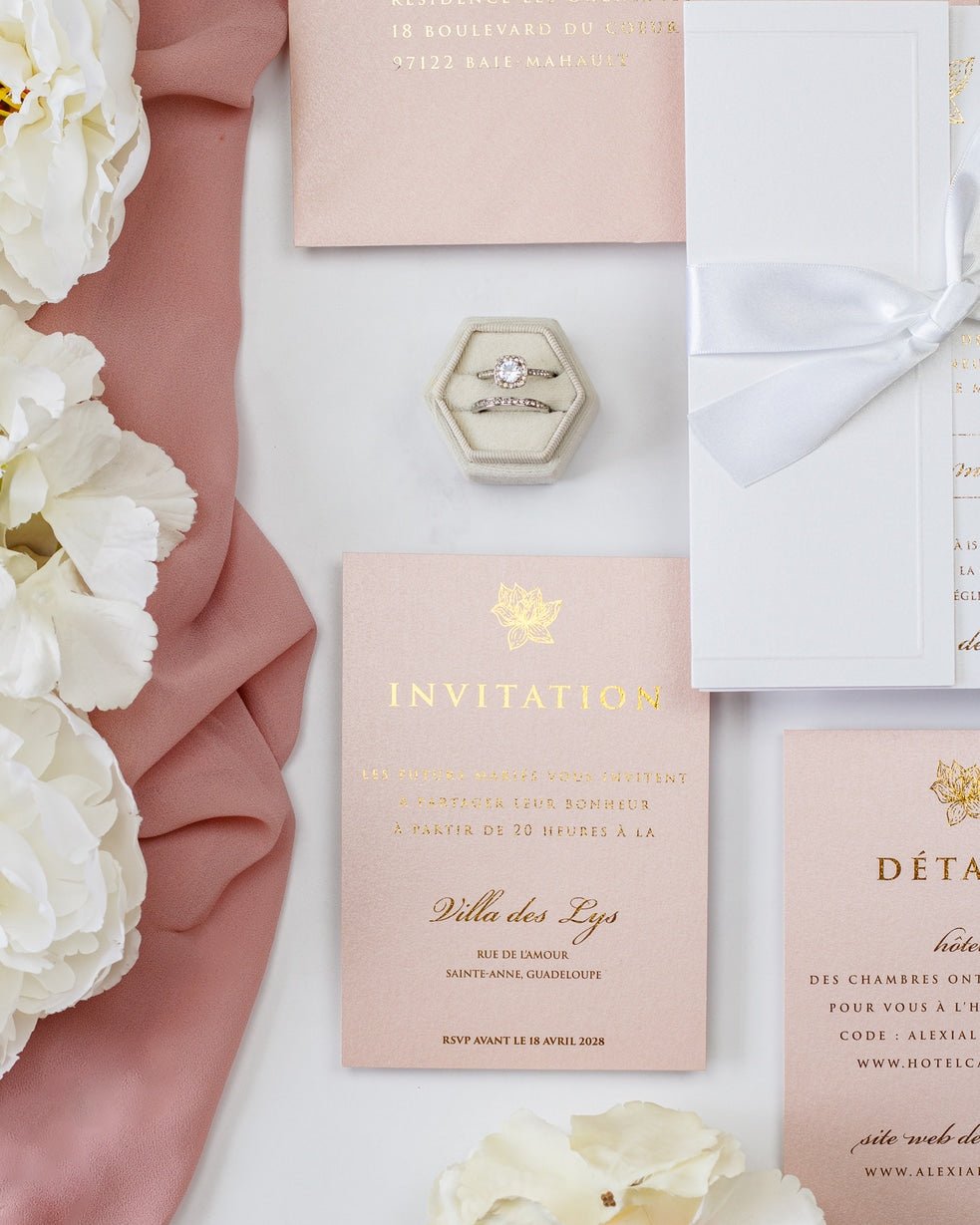 Kunzite - Echantillon - Faire - part - Luxe Carterie Studio
