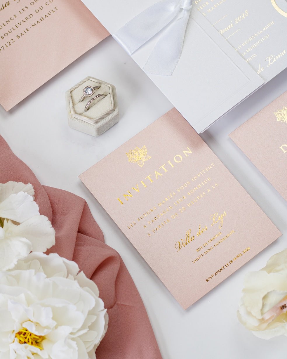 Kunzite - Echantillon - Faire - part - Luxe Carterie Studio