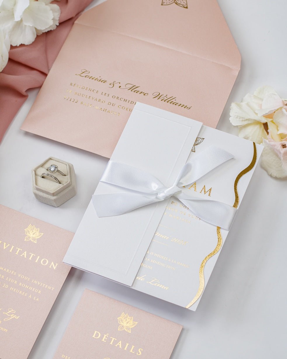 Kunzite - Echantillon - Faire - part - Luxe Carterie Studio