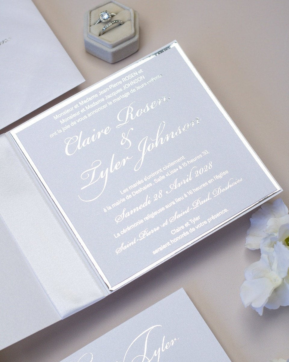 Lacy - Faire - part - Faire - part seul - Sans enveloppe - Luxe Carterie Studio
