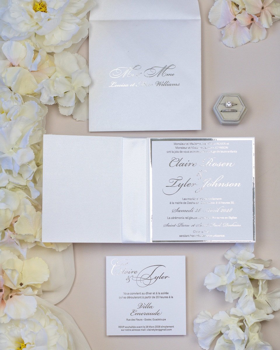 Lacy - Faire - part - Faire - part seul - Sans enveloppe - Luxe Carterie Studio