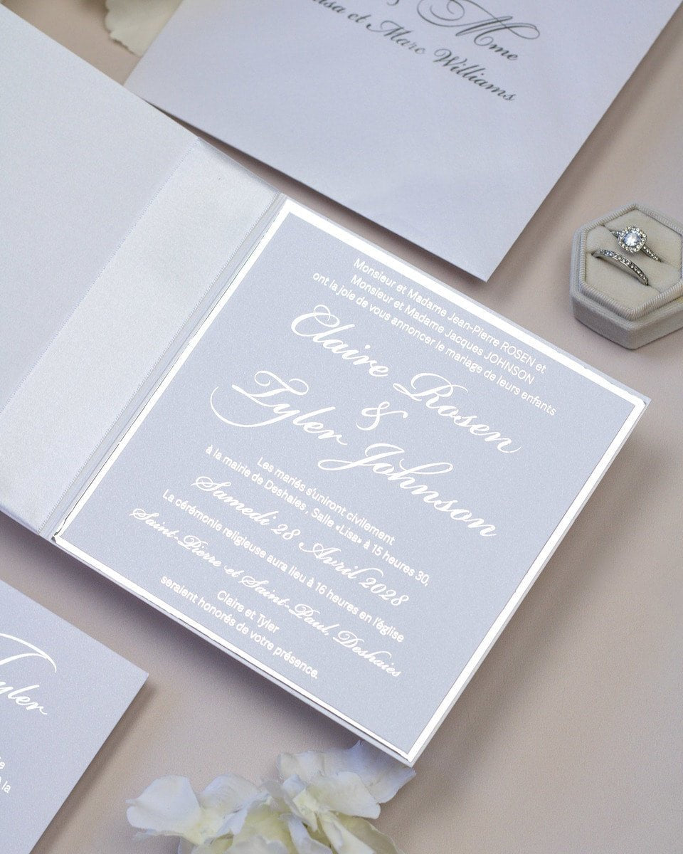 Lacy - Echantillon - Faire - part - Luxe Carterie Studio