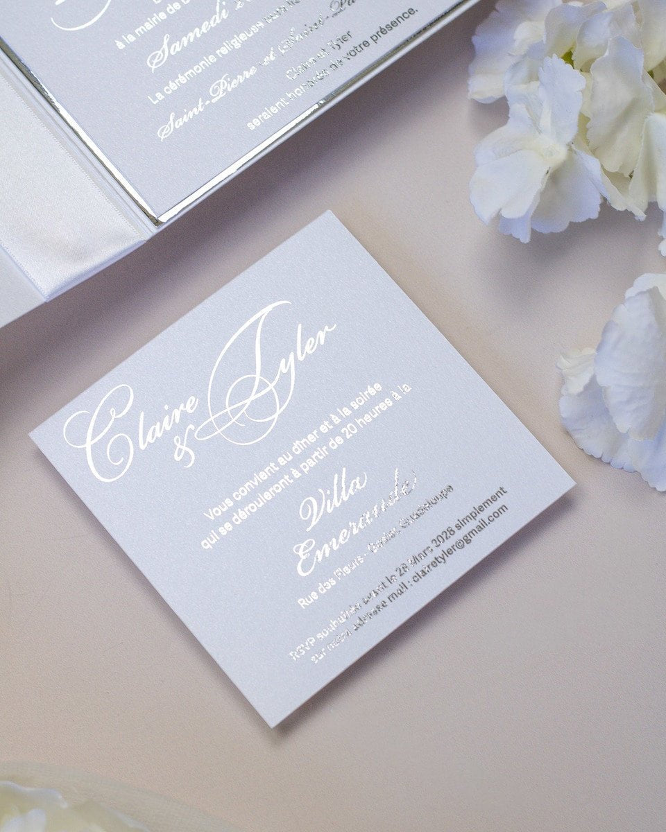Lacy - Echantillon - Faire - part - Luxe Carterie Studio