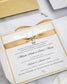 "Laura" - Faire-part de mariage chic, élégant et romantique avec dorure or - Wedding stationery - Création Luxe Carterie Studio