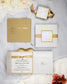 "Laura" - Faire-part de mariage chic, élégant et romantique avec dorure or - Wedding stationery - Création Luxe Carterie Studio