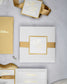 "Laura" - Faire-part de mariage chic, élégant et romantique avec dorure or - Wedding stationery - Création Luxe Carterie Studio