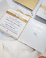 "Laura" - Faire-part de mariage chic, élégant et romantique avec dorure or - Wedding stationery - Création Luxe Carterie Studio