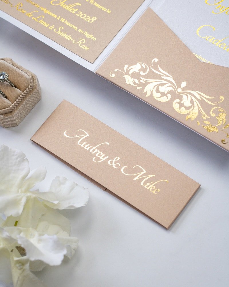 Lauren - Echantillon - Faire - part - Luxe Carterie Studio