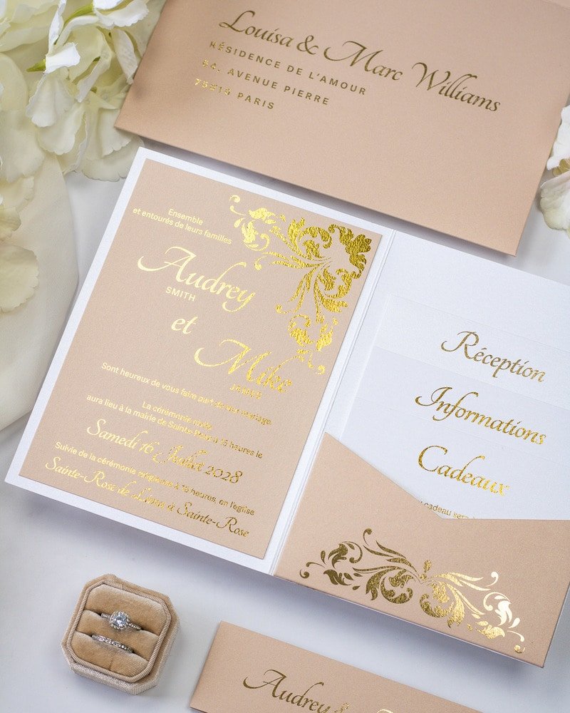Lauren - Echantillon - Faire - part - Luxe Carterie Studio