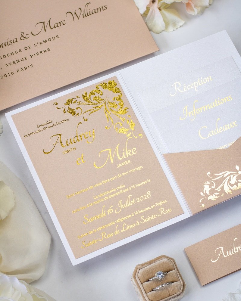 Lauren - Echantillon - Faire - part - Luxe Carterie Studio
