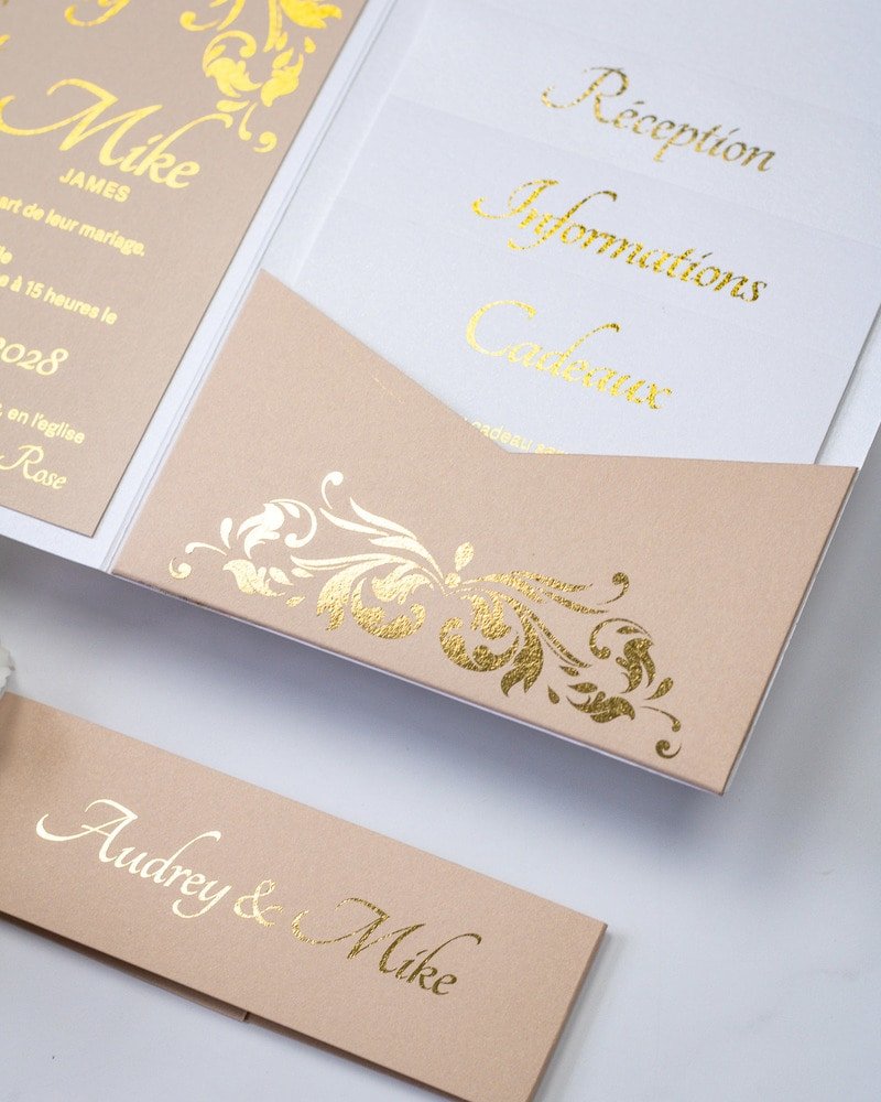 Lauren - Echantillon - Faire - part - Luxe Carterie Studio