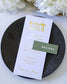 Lavande - menu & marque - place - Menu - Luxe Carterie Studio