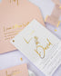 "Léane" - Faire-part de mariage chic, élégant et romantique avec dorure or - Wedding stationery - Création Luxe Carterie Studio