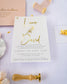 "Léane" - Faire-part de mariage chic, élégant et romantique avec dorure or - Wedding stationery - Création Luxe Carterie Studio