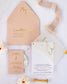 "Léane" - Faire-part de mariage chic, élégant et romantique avec dorure or - Wedding stationery - Création Luxe Carterie Studio