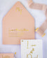 "Léane" - Faire-part de mariage chic, élégant et romantique avec dorure or - Wedding stationery - Création Luxe Carterie Studio