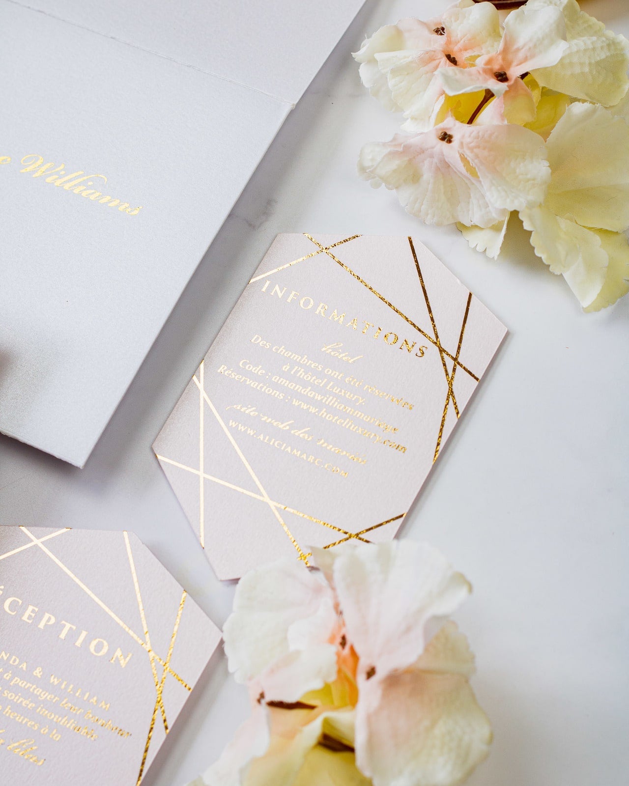 Leslie - Echantillon - Faire - part - Luxe Carterie Studio