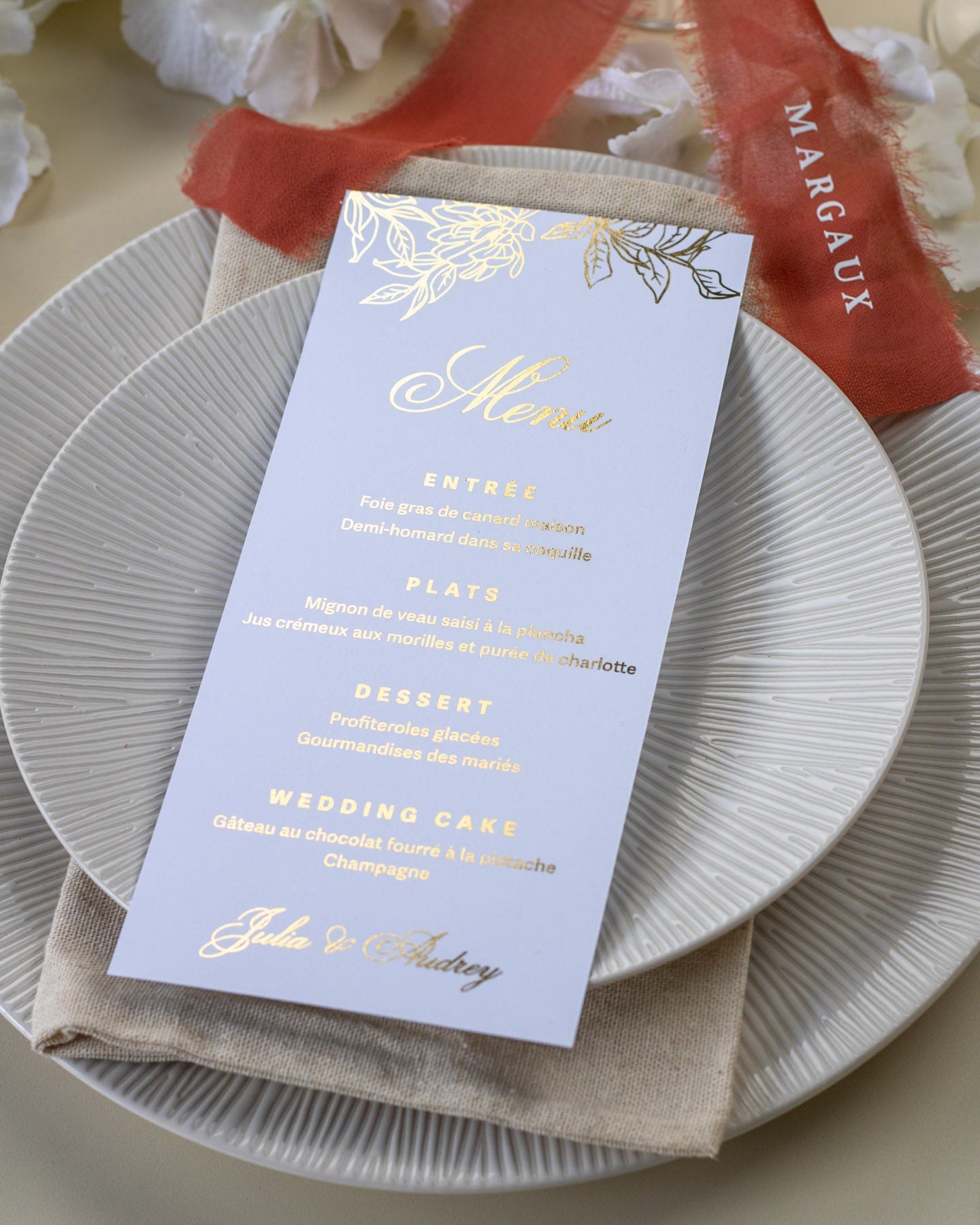 Lia - Menu - Menu - Luxe Carterie Studio