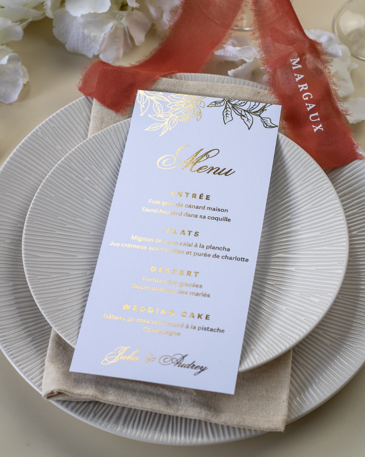 Lia - Menu - Menu - Luxe Carterie Studio