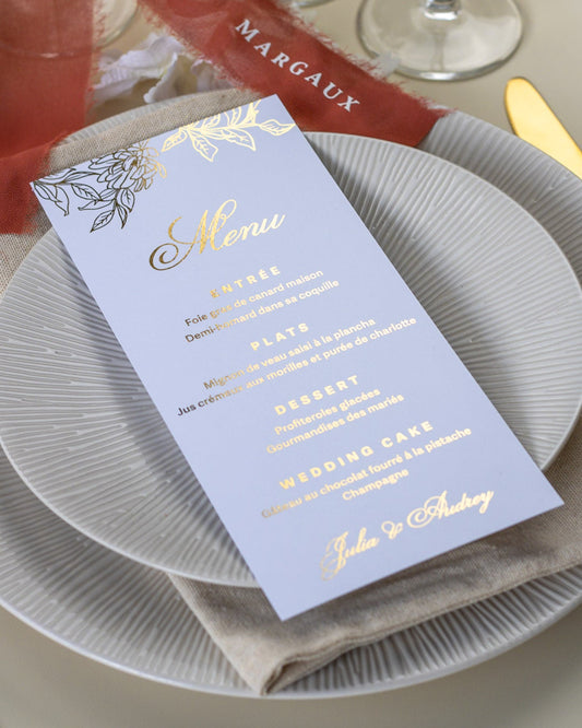 Lia - Menu - Menu - Luxe Carterie Studio