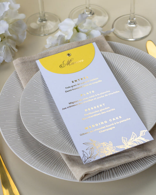 Lia - menu & marque - place - Menu - Luxe Carterie Studio