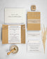 "Light" - Faire-part de mariage champêtre, élégant et romantique avec dorure or – Wedding stationery - Création Luxe Carterie Studio