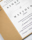 "Light" - Faire-part de mariage champêtre, élégant et romantique avec dorure or – Wedding stationery - Création Luxe Carterie Studio