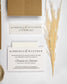 "Light" - Faire-part de mariage champêtre, élégant et romantique avec dorure or – Wedding stationery - Création Luxe Carterie Studio