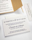 "Light" - Faire-part de mariage champêtre, élégant et romantique avec dorure or – Wedding stationery - Création Luxe Carterie Studio